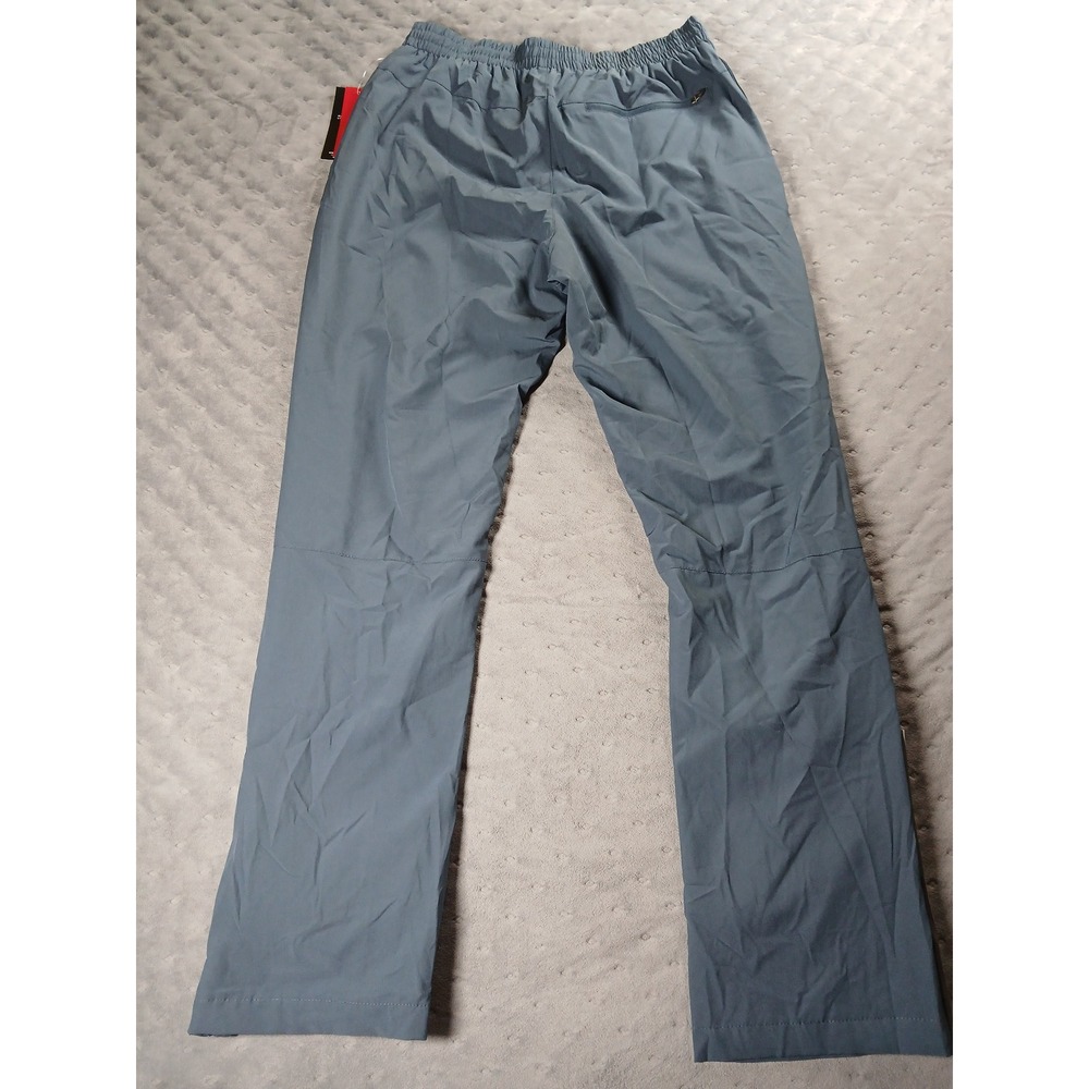 New Balance Mens Track Pants Blue Gray Mesh Lined Ankle Zip Medium NEW - Picture 8 of 8